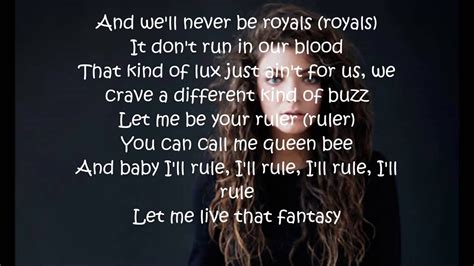 Lorde – Royals Lyrics .